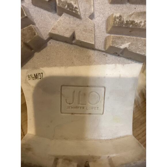 J Lo Briana Combat Moto Boot, Women’s Size 6 1/2. Lace up, Zip Up, White - Picture 8 of 9